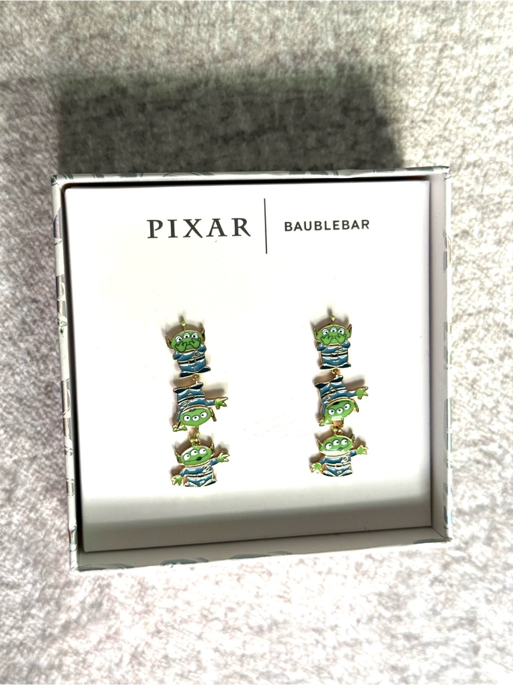 BaubleBar Pixar Toy Story Alien Drop Earrings- Brand New with Tags